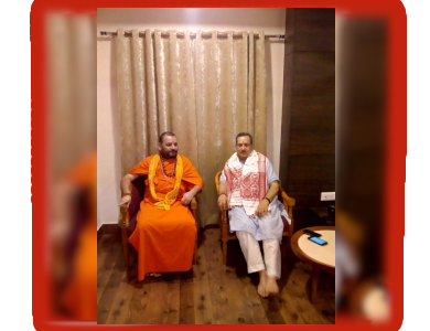 Swamiji with Indreshji