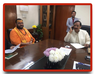 Swamiji With Mahesh Sharma